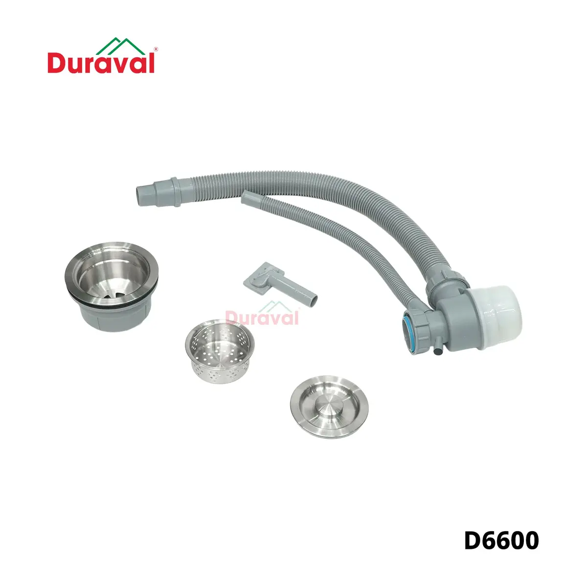 Chậu rửa 1 hố inox 304 Duraval D6600 - Ảnh 8