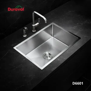 Chậu rửa 1 hố inox 304 Duraval D6601